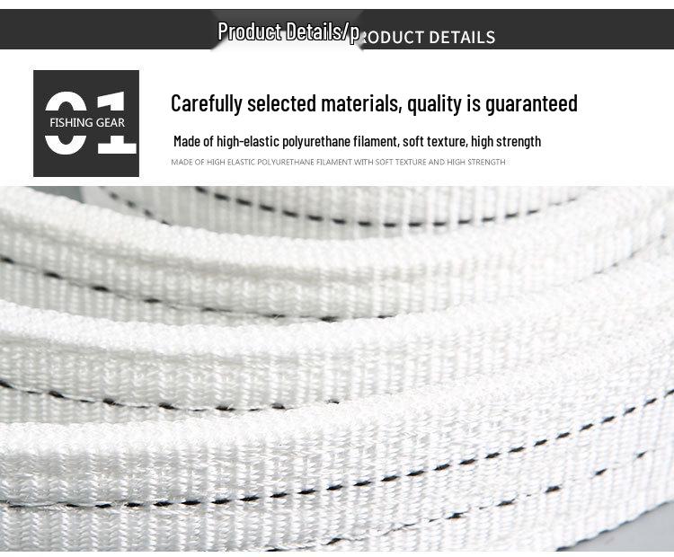 Промышленный белый плоский строп для крана, буксировочный строп, грузоподъемный строп грузоподъемностью 2/3/5/10 тонн, доступен длиной 6/8 метров