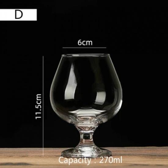 Cognac Brandy GlassTransparent High Capacity Goblet Red Wine Glass Scented Cup Suit Whisky Vodka Bar Restaurant Drinking Vessel
