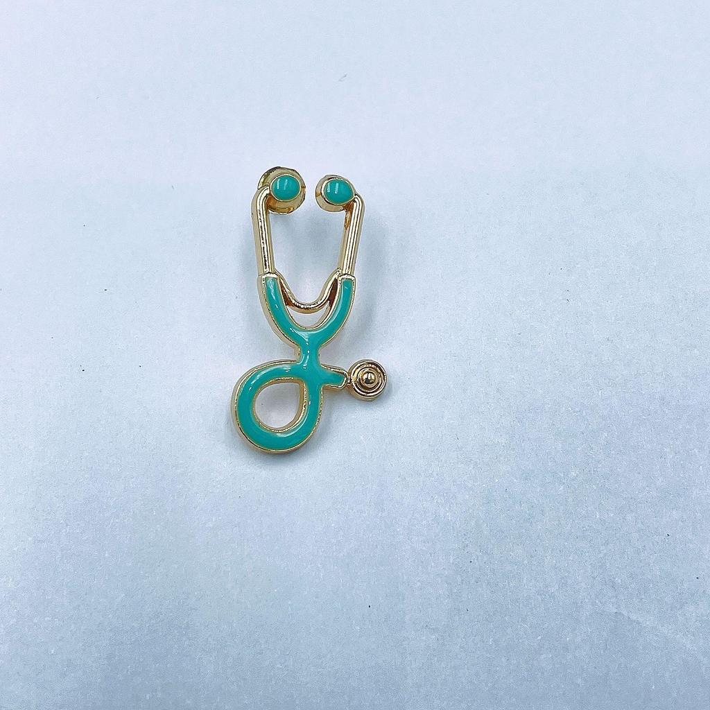 Брошь в виде стетоскопа в виде мультяшного доктора - Креативные европейские и американские украшения