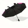 Bath Hello Kitty Cartoon Umbrella, Portable 3-Fold Compact Umbrella, Suitable for Camping, Hiking and Travel, Ideal Easter Birthday Gift for Family an
