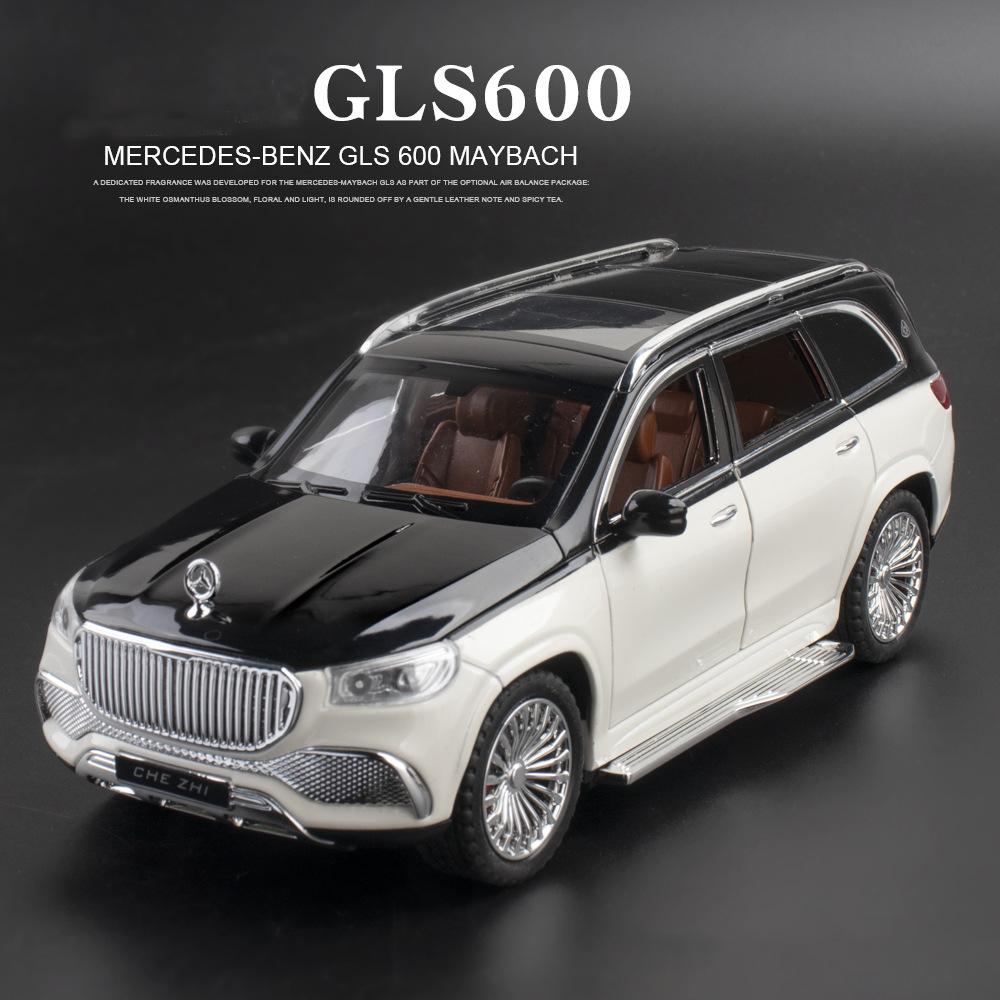 1/24 Scale Gls600 Alloy Model Car Children's Toy Car Gift Ornaments Simulation SUV Car Model Boys Collection