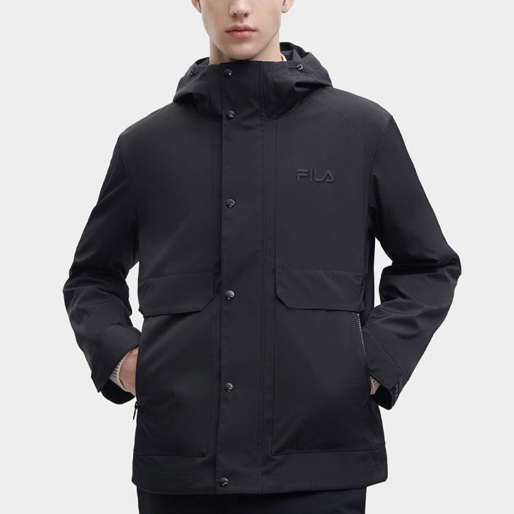 FILA X THE MET Jackets Men's Black Hooded Moderate Other F11M348701F-BK