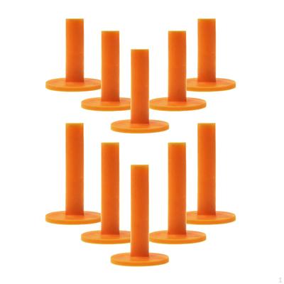 10x Неломающиеся держатели для гольф-ти, для тренировок на полигоне, мягкие ти 58/85 мм для мяча