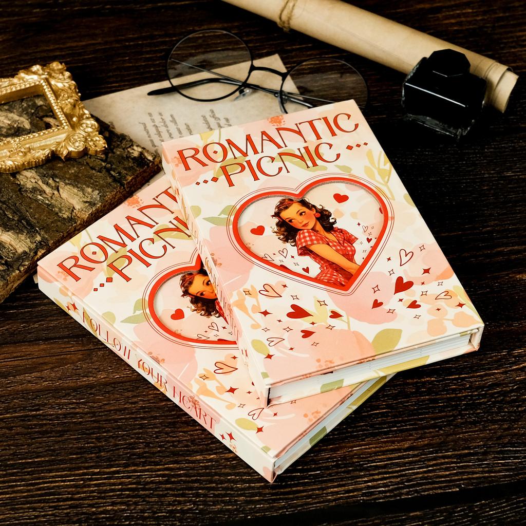 Серия «Романтический пикник» Портативный блокнот на три сложения Детский наградной справочник Портативный дневник