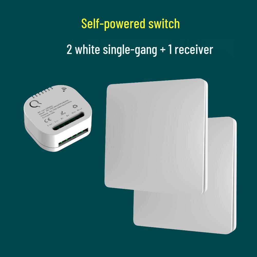 Беспроводной выключатель света с большой кнопкой, самопитанием - Не требует проводки или батареек