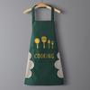 Women's Waterproof PVC Apron with Cooking Sleeves - Oil-Proof, Customizable, Half-Length Waist Design