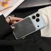 Квадратная хрустальная линза Джинсовый чехол для iPhone 17 Pro Max/16 Pro Полное покрытие 14/15