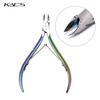 Nail Cuticle Nipper Cutter Stainless Steel Rainbow Clipper Scissor Dead Skin Remover Trimming Manicure Nail Art Tool