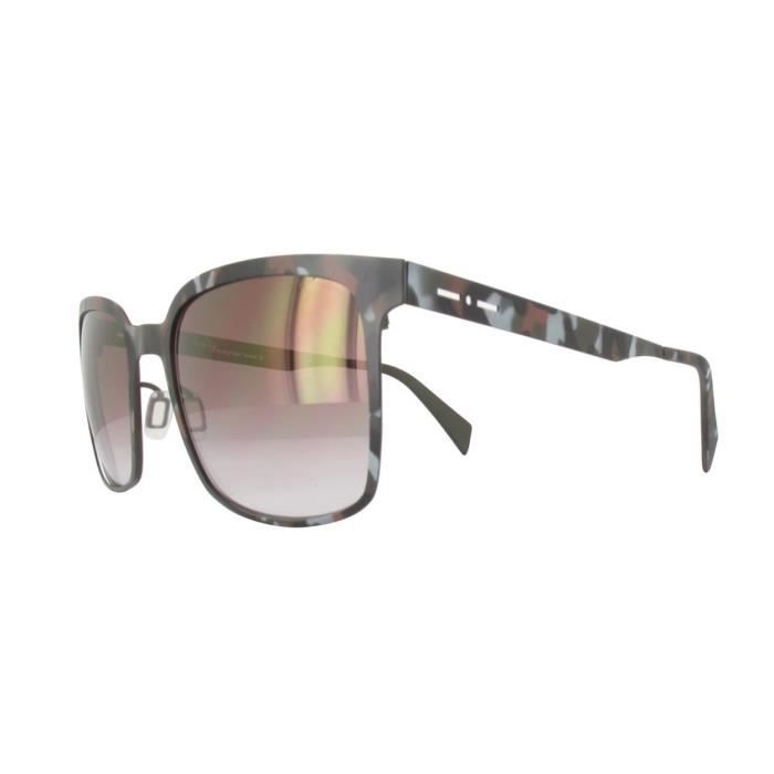 Lunettes de soleil - ITALIA INDEPENDENT - II0500-093-55 - Havana Militare - Métal - Chic