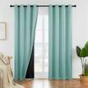 Simple Full Blackout Pure Color Curtain Bedroom Living Room Home Window Decor