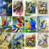 New 5D DIY Diamond Painting Parrot Diamond Embroidery Animal Cross Stitch Full Round Drill Crafts Manual Home Decor Gift