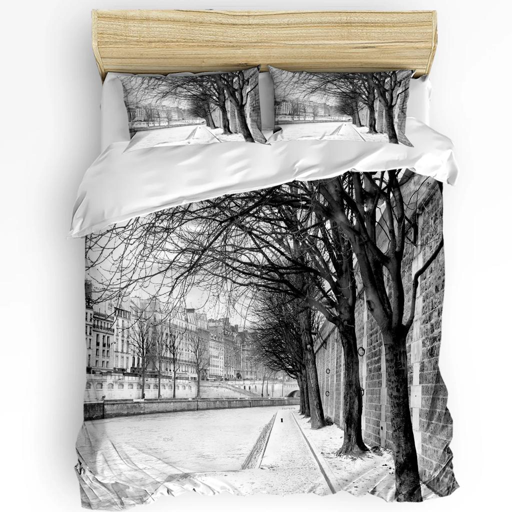 Черно-белый клетчатый простой плед пододеяльник с наволочкой на заказ 3 предмета комплект постельного белья одеяло пододеяльник двуспальная кровать домашний текстиль