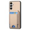 Вертикальный кошелек-чехол с отделениями для карт для Samsung S24 Ultra S23 Plus S22 S21 A15 A25 A35 A55 Углеродное волокно Магнитная складная подставка