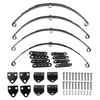 Highly Recommended-4Pcs 1/10 Leaf Springs Set Highlift Chassis For 1/10 D90 RC Crawler Car Parts Black