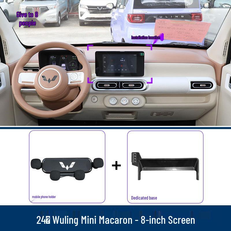 Держатель для телефона на экран автомобиля Wuling MINI Macaron 3-го поколения 2024