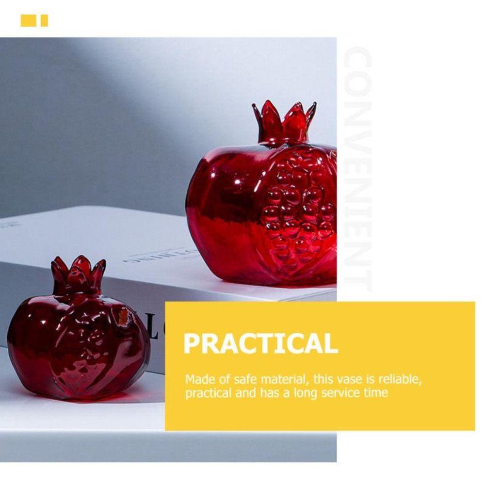 High Quality Pomegranate Transparent Flower Vase For Flowers Glass Vase Cachepot