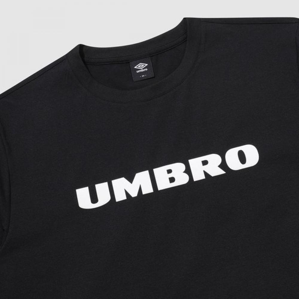 Umbro Свежая футболка с большим принтом Ur121srs12 Чёрная