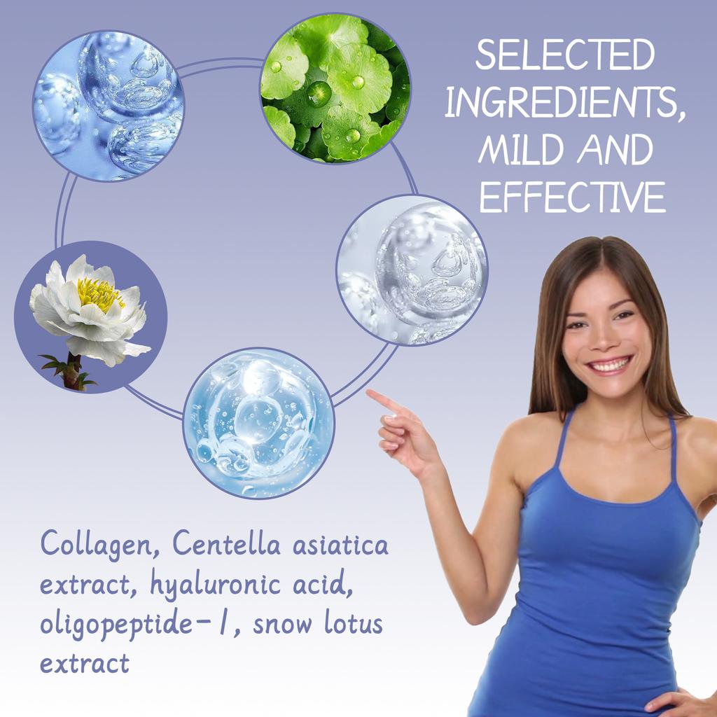 EELHOE Коллагеновый солнцезащитный крем Уход за кожей лица и тела SPF45++ Крем для защиты от УФ-солнца Контроль жирности Увлажняет осветляет кожу Жемчужный консилер