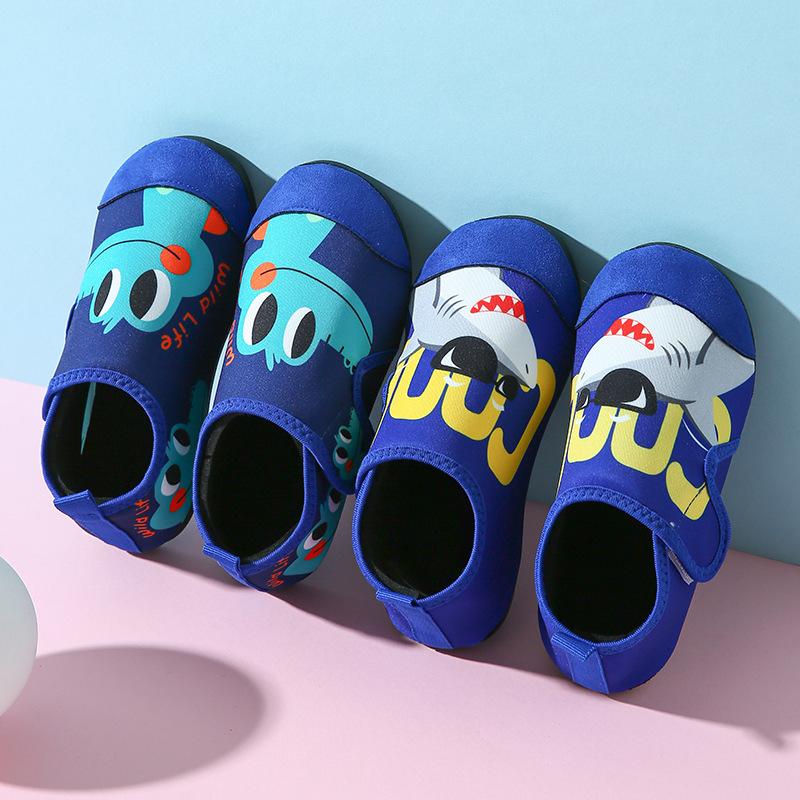 Детская пляжная обувь для дайвинга, снорклинга, плавания, для ходьбы по реке, с нескользящей подошвой, приморская обувь-носки для кожи, носки, обувь для аквапарка