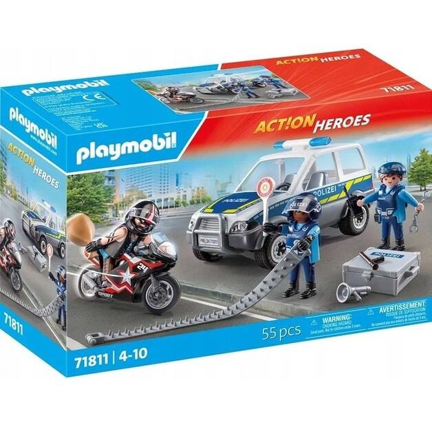 Конструктор пластиковый Playmobil Policja в поиске преступца 71811