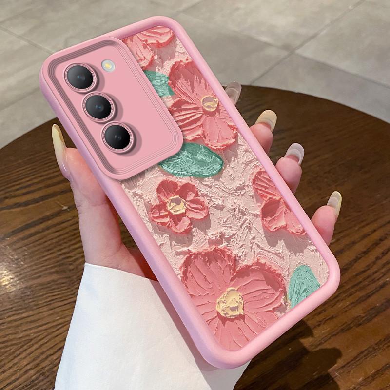 For Vivo V40 SE 5G Phone Case Vivo V30 Lite 4G Funda Vivo V30 SE Cute Flower Fashion Shockproof Cover Silicone Protective Cases
