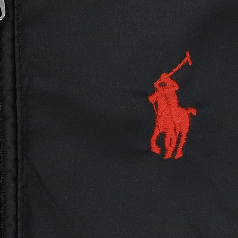 Polo Ralph Lauren пуховик детский с капюшоном на молнии с логотипом и длинным рукавом детские куртки черный 323940328-001