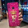 Красивый чехол-корона с буквами от А до Я для Infinix S4 Smart3 Plus X626 X267, черный, из мягкого силикона, противоударный