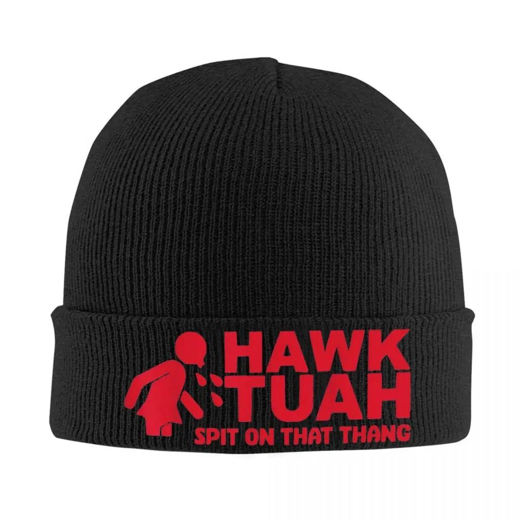 New Hawk Tuah Spit On That Thang Viral Election Parody Hat Autumn Winter Skullies Beanies Fashion Cap FeUnisex Unisex Acrylic S