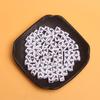 White Black Pendants Handcrafts Beading Material DIY 26 Letters Beads Bracelets Phone Chain 5.5mm Acrylic Big Hole Necklace  DIY Jewelry Accessories