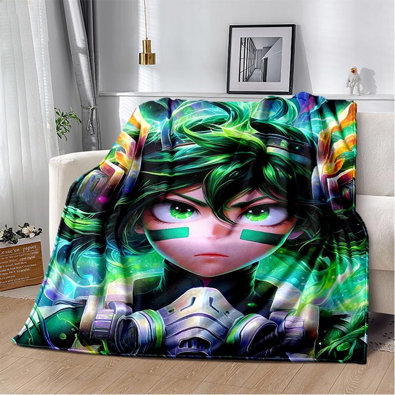 3D одеяло My Hero Academia Деку Бакуго Мультяшное Аниме, Мягкое плед для дома спальни кровати дивана путешествия пикника Покрытие для детей
