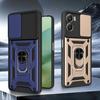 For Motorola Moto G06 4G Case Shockproof Armor Ring Holder Cases For Moto G06 G 06 MotoG06 4G Slide Lens Protect Cover