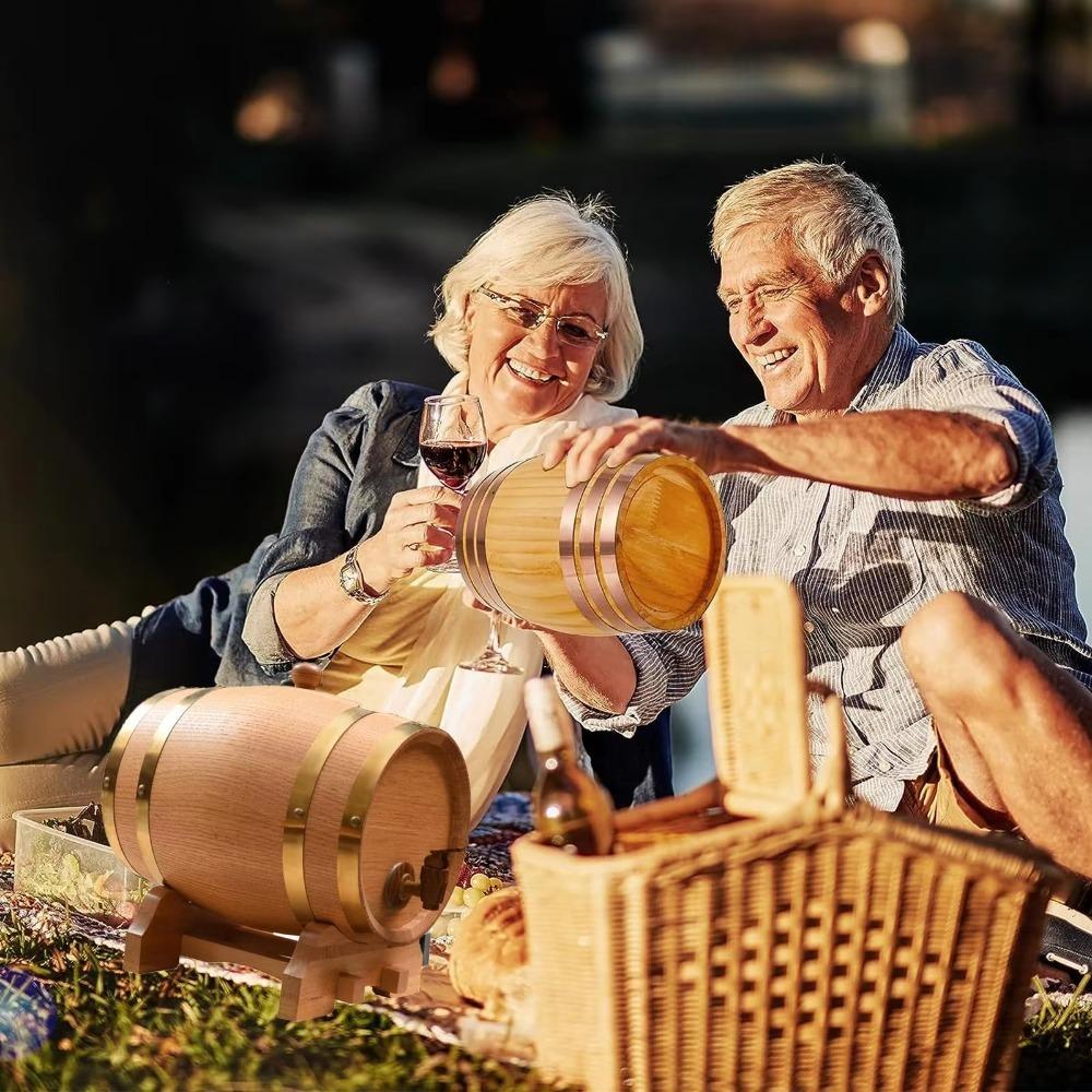 With Tap Beer Dispenser Wood Beer Container Party Supplies Wine Barrel Restaurant