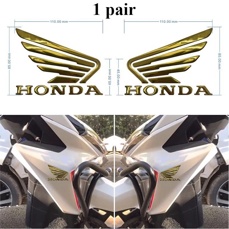 PYYG6 Honda Sticker Motorcycle Accessories Flying Wing Dream Scooter Fuel Tank Side Guard 3D Soft Rubber Label CBR400R CBR500R CBR650R