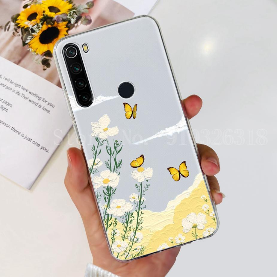 Чехол для Xiaomi Redmi Note 8 Redmi Note 8T Прозрачный Силиконовый Мягкий Тонкий Чехол для Телефона Для Xiaomi Redmi Note 8 Pro Note8 Задняя Крышка Capa