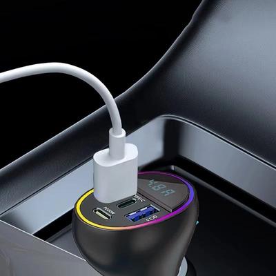 Автомобильное зарядное устройство USB с 2 портами QC 5.0 Быстрая зарядка PPS PD3.0 USB Type-C Зарядка для телефона в машине для iPhone 13 14 15 Pro Ноутбуков Планшетов