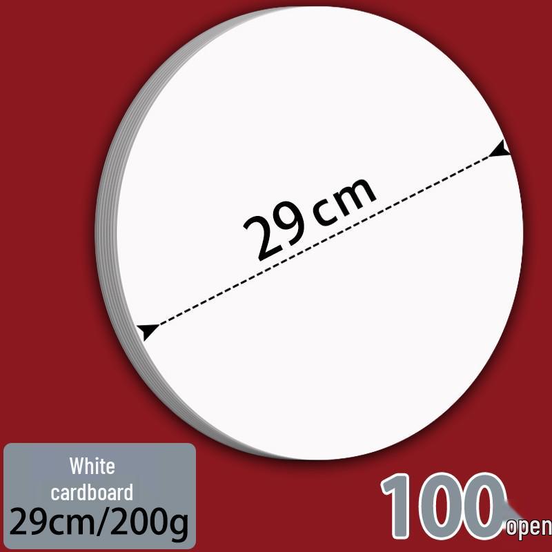 Двусторонняя черно-белая круглая крафтовая бумага для рисования.