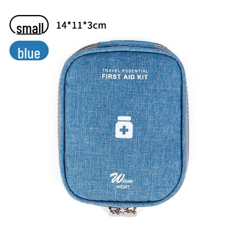 Compact Travel First Aid Kit: Portable Emergency Medicine Bag for Home and Outdoor Use