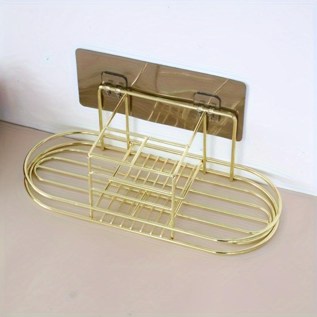 Легко устанавливаемый держатель для зубной щетки и зубной пасты из нержавеющей стали - настенный многофункциональный органайзер для ванной комнаты и органа