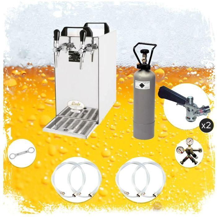 Tireuse à bière - ICH-ZAPFE.DE - Kontakt 40 - 50 L/h - Refroidissement efficace - 2 lignes