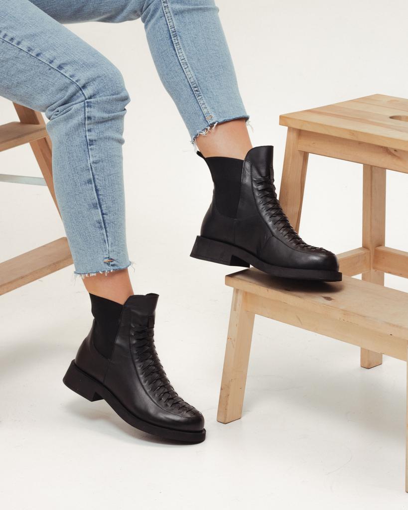 Guero Boots 4893044 36 Black Leather