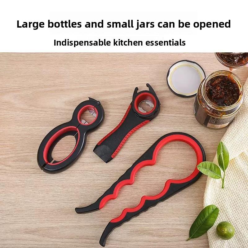 Abrebotellas multifuncional 5 en 1 abrelatas creativo juego de herramientas de cocina