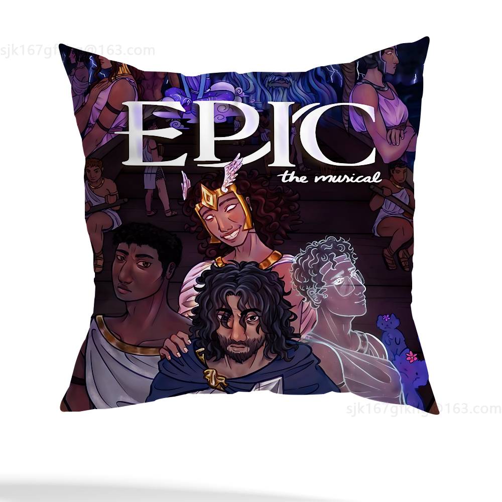Подушка с принтом E-Epic The Musical, декоративная, в повседневном стиле, подходит для домашнего декора (исключая наполнитель)