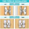 90/180 Degree Barn Door Lock,Left & Right Universal Flip Door Locks,Anti-theft Door Buckle,Gate Latch Hardware for Home Security