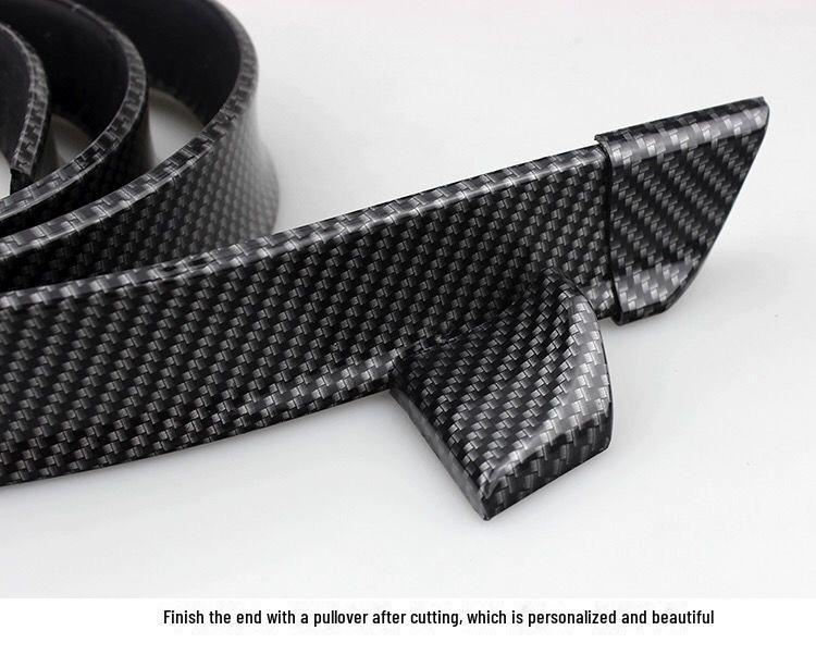 Universal Carbon Fiber Spoiler for Cars - Fixed Wind Wing Design, Punch-Free Installation, Small Size and Stylish Pattern.