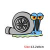 Классический дизайн, забавные наклейки PSSHH Snail Turbo, виниловые наклейки для мотокросса, светоотражающие гоночные наклейки, украшение для автомобиля