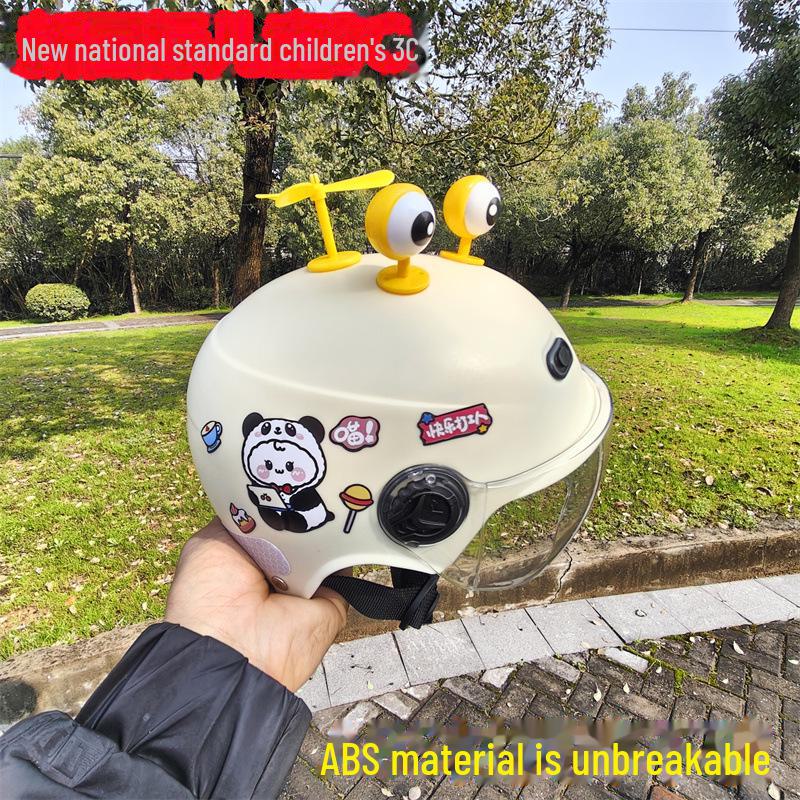 Регулируемый детский электрический мотоциклетный шлем для мальчиков и девочек - Защита от солнца