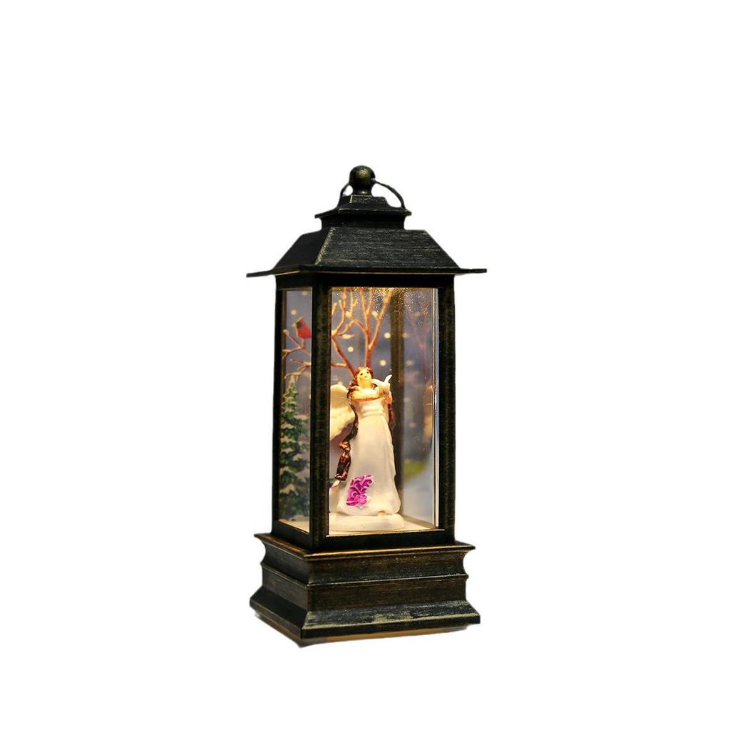Christmas Festive Lantern: Small Night Light & Table Ornament
