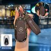 Carbon Leather Car Key Case Cover Shell Fob For Mercedes Benz 2022 C S Class W206 W223 S350 C260 C300 S400 S450 S500 Accessories KE1
