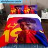 3PCS Football Spirit Ya-mal  Bedding Set,Including 1pc Duvet Cover And 2pcs Pillowcases Perfect for Bedroom, Dormitory, Fan Christmas gift