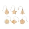 MidOcean Chriset Wooden Hanging Ornament (Pack of 6)
